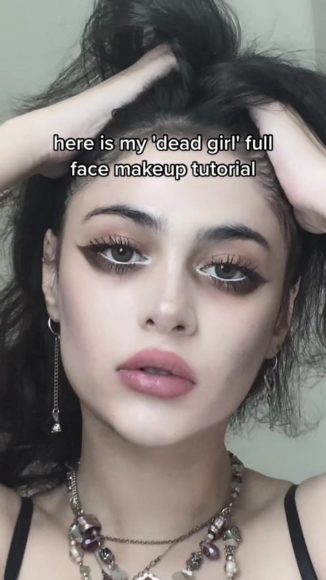 Dead Eyes, Full Face Makeup Tutorial, Tim Burton Characters, Tiktok Makeup, Halloween Makeup Inspiration, Swag Makeup, Face Makeup Tutorial, Emo Makeup, Dope Makeup