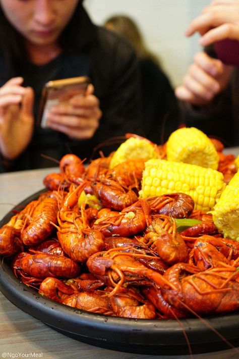 Five Pounds of Crawfish and Corn at Bevi Seafood Co. in New Orleans, Louisiana Food Gallery, New Orleans Louisiana, Louisiana, New Orleans, Seafood, Corn