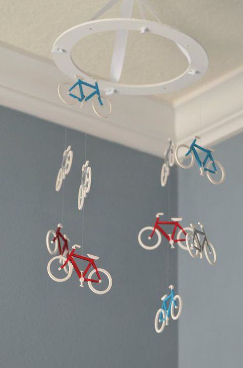 Bicycle Nursery, Themed Baby Nursery, Bike Boy, Bike Hooks, Wooden Bicycle, Travel Baby Showers, Cruiser Bikes, Airplane Nursery, Beach Cruiser Bikes