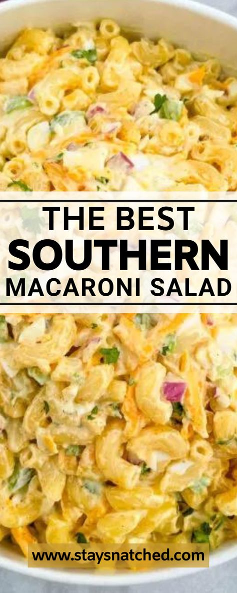 This Old Fashioned Southern Macaroni Salad is one of the recipes my mama always cooked growing up, especially for BBQs and cookouts. This Old Fashioned Southern Macaroni Salad is a classic recipe that is perfect for cookouts or picnics. This is the best soul food side dish served cold with a flavorful dressing.