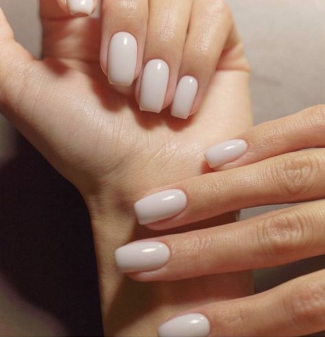 Ivory Nails Acrylic, Ivory Nails, Mens Nails, Work Nails, Nails Colors, Nails Only, Nail Studio, Elegant Nails, Clear White