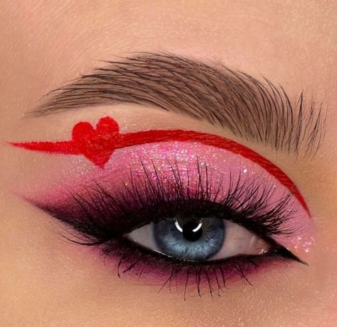 Pink Makeup Looks, Day Eye Makeup, Pure Makeup, Sparkly Makeup, Day Makeup Looks, Beginners Eye Makeup, Cute Eye Makeup, Brow Pen, Valentines Day Makeup