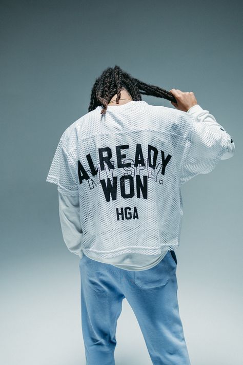 Introducing our new Already Won Mesh Football Jersey, a sleek and modern way to showcase your faith. This jersey features the empowering words "Already Won" on the front, symbolizing the victory we have in Christ. At the bottom, "HGA" stands for His Glory Alone, a reminder of our ultimate purpose. Perfect for both casual wear and making a statement. Combine contemporary style with a powerful message and showcase your faith. 100% Polyester Mesh, 5.3 ounces per square yard Moisture wicking Odor re