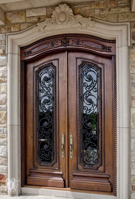 Fancy Doors, Wooden Main Door, Wooden Main Door Design, Door Entryway, Entrance Door Design, Wooden Door Design, Main Door Design, The Chateau, Front Entry Doors