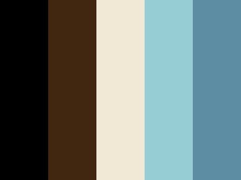 White Brown Blue Aesthetic, Blue And Brown Aesthetic Outfit, Blue And Brown Color Palette, Black Color Scheme, Brown And Blue Living Room, Beige Color Scheme, Brown Living Room Decor, Color Schemes Design, Dark Color Palette