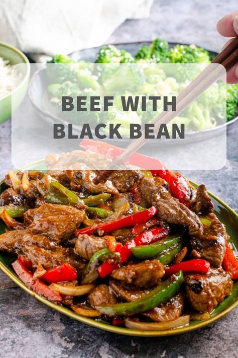 Black Bean Stir Fry, Beef In Black Bean Sauce, Vegan Supper, Black Bean Sauce Recipe, Bean Stir Fry, Easy Beef Stir Fry, Beef Stir Fry Recipes, Beef Sauce, Garlic Recipe