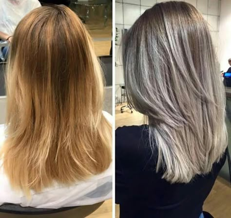 Highlights For Grey Hair, Grey Blonde Hair, Silver Blonde Hair, Gorgeous Gray Hair, Grey Hair Inspiration, Silver Grey Hair, Blending Gray Hair, Ash Blonde Hair, Gray Hair Highlights