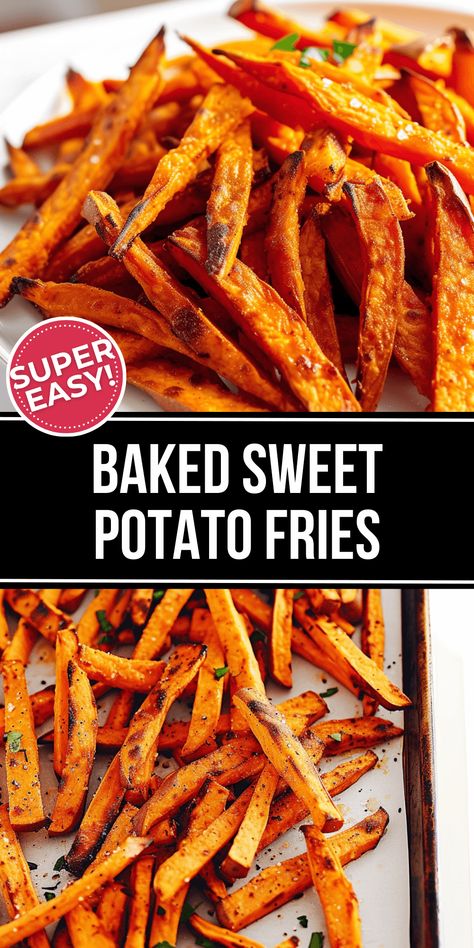 Baked Sweet Potato Fries are a great way to enjoy fries without the guilt. They are crispy, tasty, and nutritious. They are also easy to make with a few simple ingredients and steps. You can customize them with your favorite seasonings and sauces. Baked Sweet Potato Recipes, Atkins Diet Food List, Perfect Baked Sweet Potato, Best Baked Sweet Potato, Zucchini Healthy, Sweet Potato Fries Recipe, Vegetable Bake, Ms Recipes, Baked Sweet Potato Fries