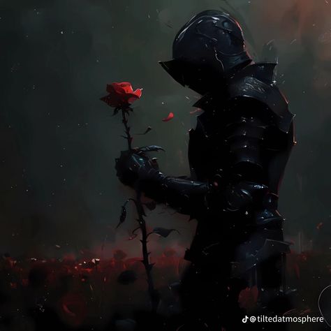 Knight Aesthetics Dark, Blood Knight Art, Knights Aesthetic, Dark Knight Aesthetic, Knightcore Aesthetic, Knight Aesthetics, Lonely Knight, Medieval Knight Art, Dark Souls Knight