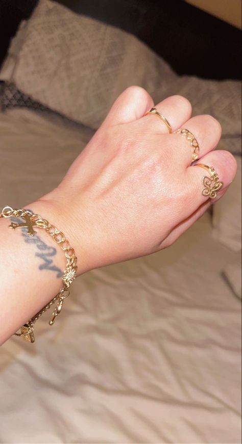 James Avery Gold Rings, Gold James Avery Rings, Gold James Avery, James Avery Charm Bracelet, Wedding Ring Stack, James Avery Charm, Golden Bday, James Avery Rings, Girly Bracelets