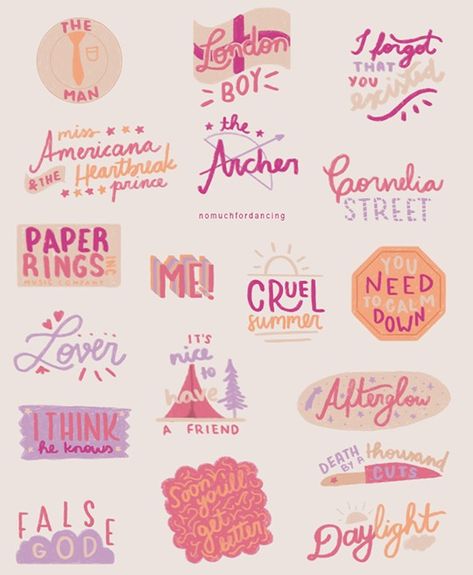 Lover Taylor Swift All Songs, Taylor Swift To Print, Lover Album Journal, It’s You And Me That’s My Whole World Taylor Swift, Lover Taylor Swift Aesthetic Poster, Lover Paintings Taylor Swift, Taylor Swift Stickers Printable Lover, Taylor Swift Stuff To Draw, Lover Drawings Taylor Swift