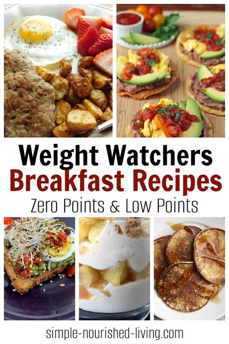 A winning collection of Weight Watchers Breakfast Recipes & Ideas with Zero Points or Low Points perfect for weekdays, weekends & meal prep, 2-Ingredient Pancakes, Egg Bites, Breakfast Muffins, Overnight Oatmeal, Tostadas, Parfaits & more. Ww Breakfast Ideas, Breakfast Ideas Meal Prep, Low Points Weight Watchers, Weight Watchers Food Points, Ww Breakfast, Weight Watchers Recipes Breakfast, Smart Points Recipes, Weight Watchers Meal Plans, Weight Watchers Recipes Desserts