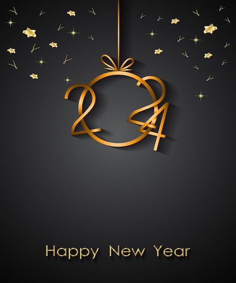 Festive Poster, New Year Background, Happy New Year Background, Greetings Cards, Art Designs, Premium Vector, Nail Art Designs, Happy New, Happy New Year