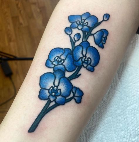 blue orchids for Kari 💙 | Instagram Blue Orchids, Tangled, Orchids, Vines, Tattoo Designs, Tattoos, Blue, Instagram