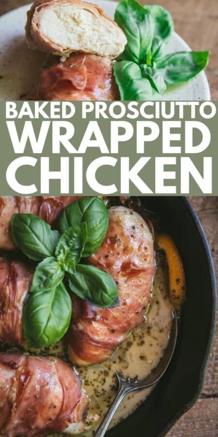 Procutto Wrapped Chicken, Procuitto Wrapped Chicken, Chicken And Prosciutto, Chicken Wrapped In Prosciutto, Chicken Prosciutto Recipes, Skillet Chicken Recipes Easy, Prosciutto Wrapped Chicken Breast, Chicken With Prosciutto, Prosciutto Wrapped Chicken