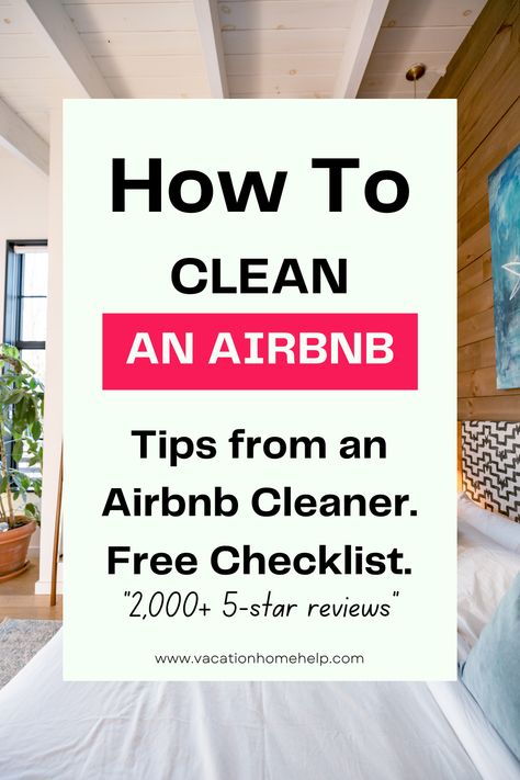 Airbnb House Cleaning Checklist, Coastal Chalet Design, Airbnb Cleaning Checklist For Cleaners, How To Start An Airbnb Cleaning Business, How To Set Up Your Home For Airbnb, Air Bnb Security, Cleaning List For Airbnb, Airbnb Turnover Checklist, Air Bnb Cleaning Tips