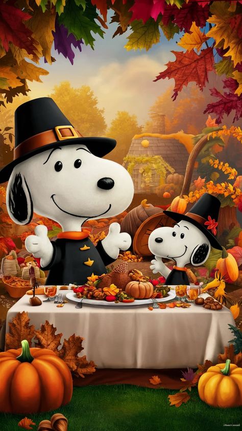 Snoopy In The Fall, Snoopy Fall Autumn Wallpaper, Peanuts Thanksgiving Wallpaper, Snoopy Thanksgiving Wallpaper, Happy Thanksgiving Snoopy, Snoopy Happy Thanksgiving, Snoopy Thanksgiving, Thanksgiving Iphone Wallpaper, Thanksgiving Snoopy