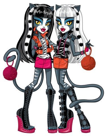 Harmonie Mario, New Monster High Dolls, Monster High Halloween, Twin Names, Collage Mural, Arte Monster High, Monster High Pictures, Moster High, Catty Noir