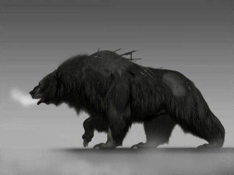 Day 20: Mor'du from Pixar's Brave. A Scottish Prince who chose power and freedom over family, he was transformed into a monstrous bear who lost his humanity and his mind. Mor'du is a great parallel to Merida, who is also driven by pride and freedom and almost tears her family apart. Bear Concept Art, Brave 2012, Bear Island, Bear Drawing, Pixar Characters, Island 2, Creature Drawings, Fantasy Creatures Art, Dragon Artwork