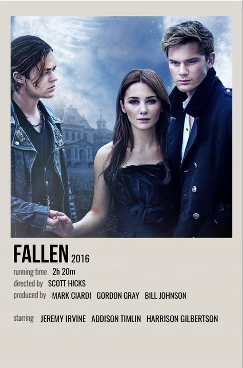 Fallen Movie Aesthetic, Fallen 2016 Movie, Fallen Movie Poster, Fallen Aesthetic, Fallen Movie, Fallen Tv Series, Lost Movie, Soul Movie, Polaroid Movie Poster