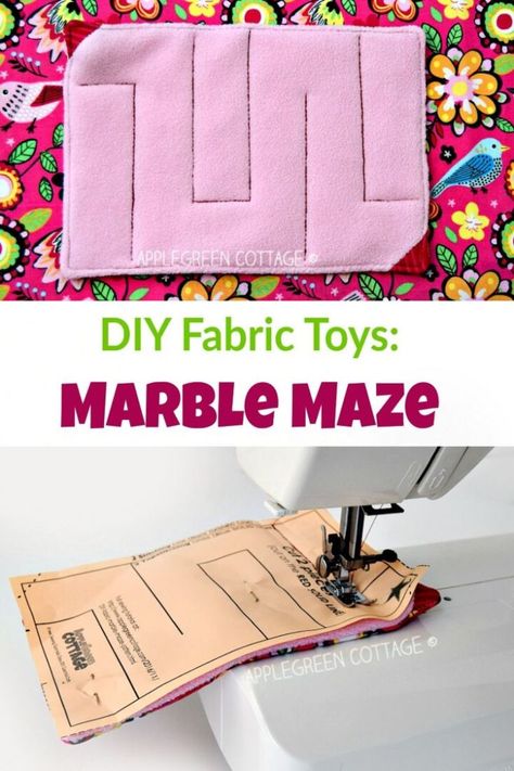 Marble Maze Pattern Free, Diy Marble Maze, Quick Sewing Projects To Sell, Babysitting Ideas, Fidget Quilts, Diy Fidget Toys, Apron Ideas, Marble Maze, Sensory Blanket