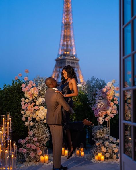 @alimah shared a photo on Instagram: “I SAID ‘YES!’ I couldn’t have dreamt of a more beautiful proposal from such a perfect gentleman. 🥰❤️🇫🇷” • Aug 16, 2021 at 6:30pm UTC Paris Proposal, Shangri La Paris, Perfect Gentleman, Shangri La Hotel, Romantic Hotel, Balloon Flowers, I Said Yes, Proposal Engagement, Shangri La