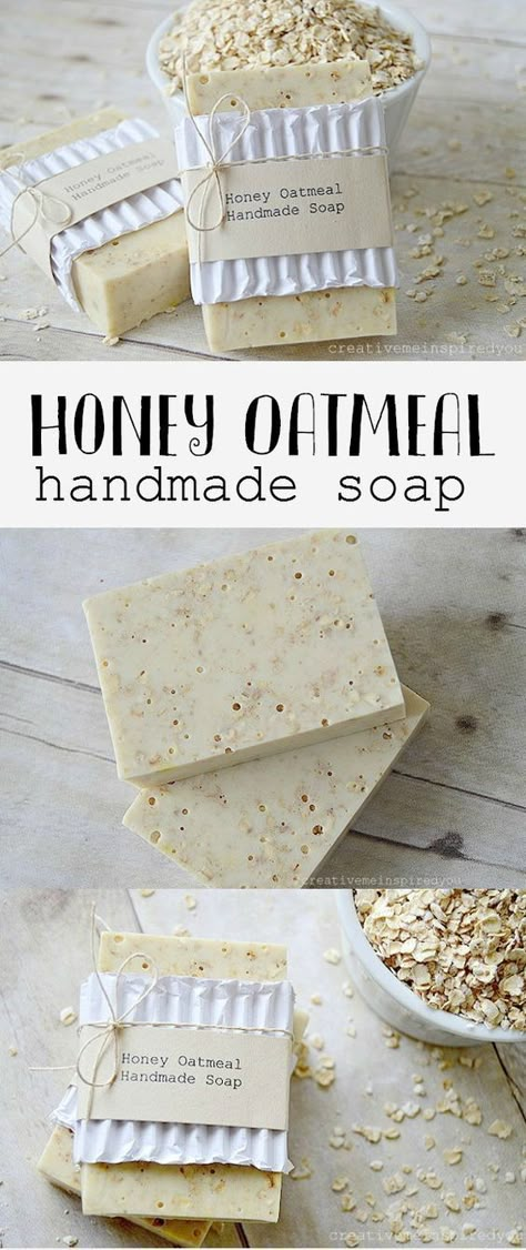 Savon Diy, Săpunuri Handmade, Soap Tutorial, Oatmeal Soap, Lip Scrubs, Honey Oatmeal, Homemade Soap Recipes, Homemade Bath Products, Diy Body