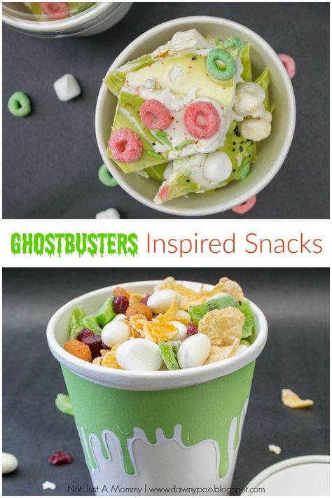 After School Snack Ideas, School Snack Ideas, Ghostbusters Birthday, Ghostbusters Birthday Party, Ghostbusters Party, After School Snack, Chex Mix Recipes, 80s Theme, School Snack