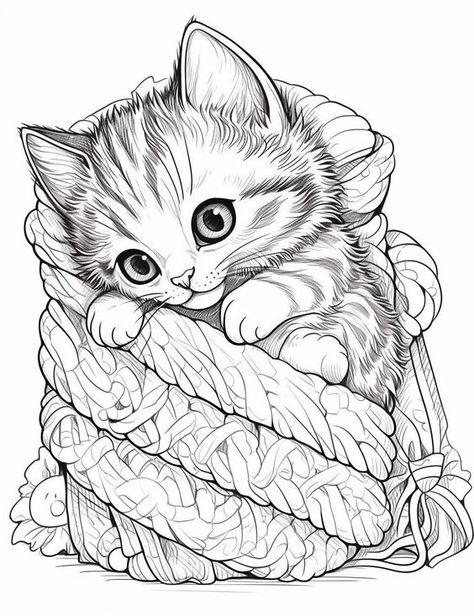 #colorist #coloringforkid #ColoringBook #coloringbookforchildren #coloringforadults #coloringbookforkids #coloringpage #coloringsforedits #christmasgifts #lineart #illustrate #illustationart #illustrationartists #illustrator #drawingforkids #drawingsketch #christmascoloringpage #artistsoninstagram #bookcover Cat Colouring Pages, Coloring Pages Of People, Kitten Coloring Pages, Cat Coloring Pages, Kittens Coloring, Monster Truck Coloring Pages, Kitten Playing, Queen Nails, Cat Coloring Book