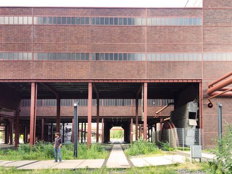 A Photographic Journey Through Zollverein: Post-Industrial Landscape Turned Machine-Age Playground,© Gili Merin Industrial Landscape, Beam Structure, Ecology Design, Industrial Park, Arch Design, Machine Age, Brick Facade, Arch Daily, City Design