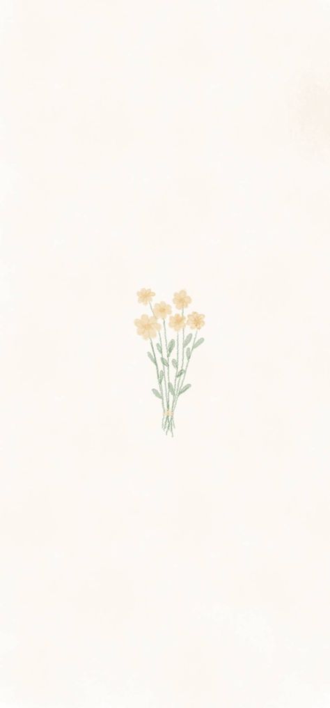 Cute Wallpapers Aesthetic Minimalist, Simple Flower Wallpaper Aesthetic, Plain Wallpaper With Quotes, Flower Simple Background, Cute Calming Wallpapers, Neutral Phone Backgrounds Aesthetic, Wallpapers Light Colors, Cute Flower Wallpapers Aesthetic Pastel, Pretty Plain Backgrounds