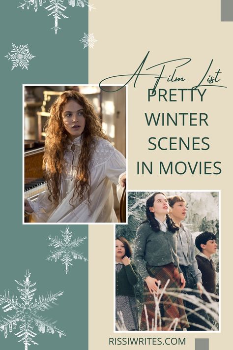 PRETTY WINTER SCENES IN MOVIES. Spotlighting just a few of the #Winter movie scenes. What's your favorite? #Snow #WinterMovie #Romance #RomCom #Comedy #Narnia Winter Movie List, Winter Light Movie, Winter Movies Aesthetic, Best Winter Movies, Winter Movies List, Moonlit Winter Movie, Narnia Winter, Films On Netflix, Winter Movies