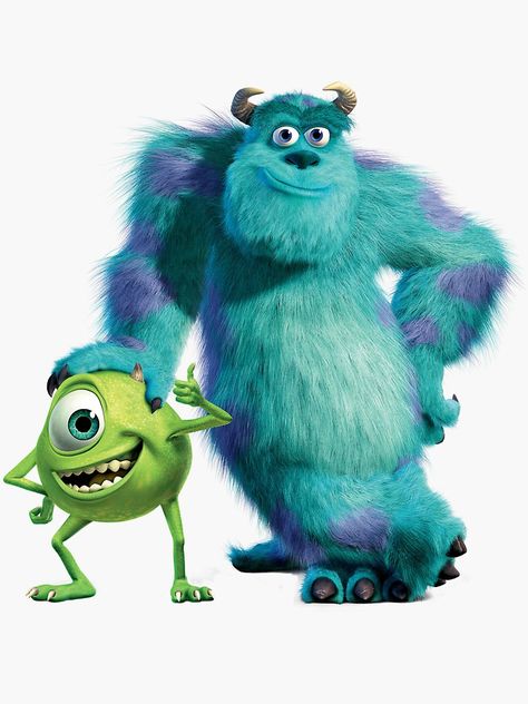 "Monsters Inc." Sticker by adamwhelan | Redbubble Monsters Inc Movie, Bonnie Hunt, Mike And Sulley, Billy Crystal, Steve Buscemi, Pixar Films, Movie Magazine, Film Disney, I Love Cinema