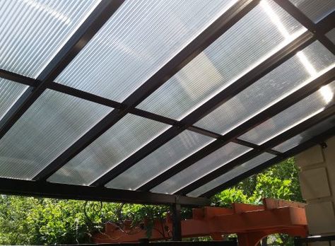 Pergola Cover, Polycarbonate Roof Panels, Patio Pergola, Patio Enclosures, Polycarbonate Panels, Patio Covers, Patio Cover, Roof Installation, Pergola With Roof