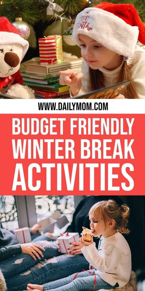 Budget-friendly ways to entertain kids over the holiday break Winter Break Quotes, Winter Break Activities, Break Quotes, Holiday Kids, Holiday Break, Christmas Break, Winter Break, Fun Activities For Kids, Holiday Weekend