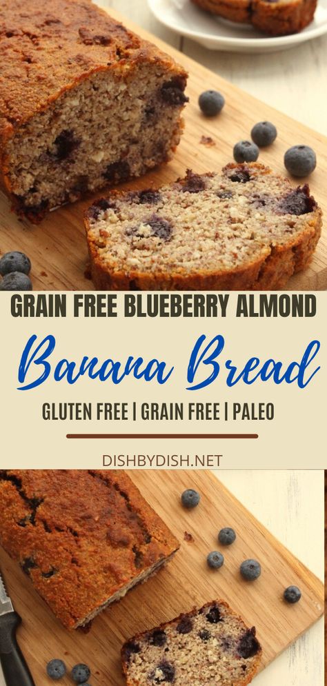 Focaccia Bread Recipes, Banana Bread Almond Flour, Banana Bread Moist, Almond Flour Blueberry, Almond Banana Bread, Banana Bread Easy, Banana Bread Gluten Free, Gluten Free Recipes For Kids, Keto Banana Bread