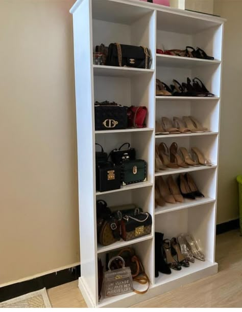 Shoe And Bags Rack Ideas, Shoe And Bag Shelf, Shoe And Bag Rack Ideas For Small Room, Bags Rack Ideas, Bag Cabinet Shelves, Bag Rack Ideas Shelves, Bag Shelves Ideas, Shoe And Bag Rack Ideas, Bags Shelves Ideas