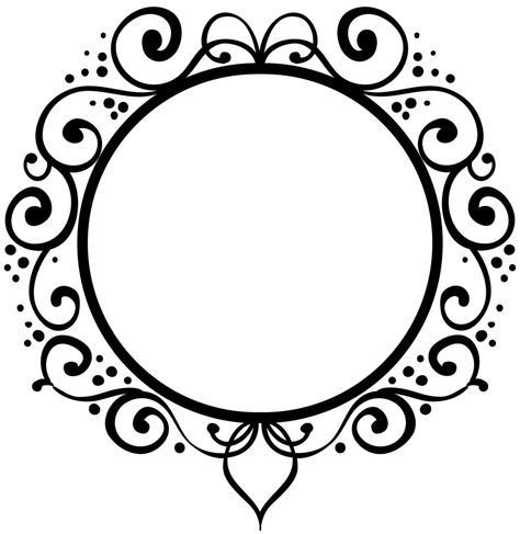 Circle Frame Border Decorative Circle Border, Circle Border Design Frames, Circle Border Designs For Projects, Frame Tattoo, Framed Tattoo, Circle Borders, Circular Art, Page Decoration, Circle Drawing