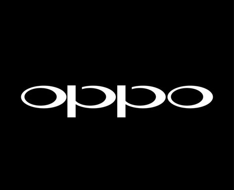 Oppo Logo Brand Phone Symbol White Design Chinese Mobile Vector Illustration With Black Background Oppo Logo, Phone Symbol, Mobile Vector, Logo Banners, Cityscape Photos, Nature Backgrounds, Background Banner, Text Effects, White Design