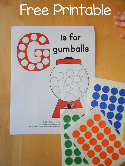 Get this G is for Gumball alphabet printable for free! G Is For Gumball, G Crafts For Preschool, G Craft, Letter G Week Preschool, G Is For Gumball Craft, G Is For Craft, Gumball Craft, Letter G Crafts For Toddlers, G Is For