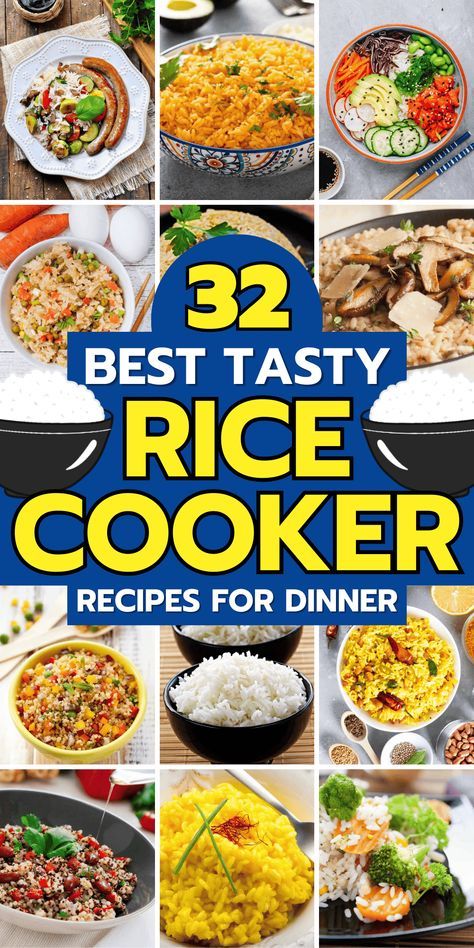 Unlock the potential of your rice cooker with these simple and delicious recipes. Perfect for busy weeknights! Pampered Chef Rice Cooker Recipes, Asian Rice In Rice Cooker, Rice Cooker Steamer Recipes, One Pot Rice Cooker Meals Easy Recipes, Simple Rice Cooker Recipes, Aroma Rice Cooker Recipes Easy, Aroma Rice Cooker Recipes Meals, Meals In Rice Cooker, Best Rice Cooker Recipes