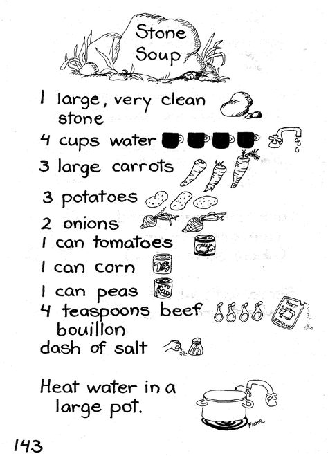 Stone Soup Recipe Stone Soup Recipe, Classroom Cooking, Neah Bay, Preschool Cooking, Cooking In The Classroom, Stone Soup, Indian Reservation, Kitchen Cookbook, Kids Cooking