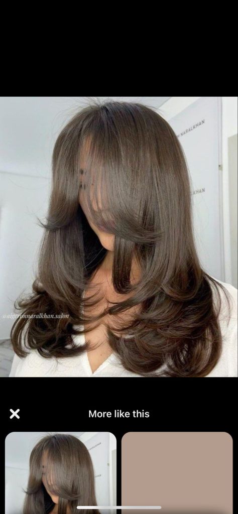 Blowout Hair Mid Length, Armpit Length Haircut With Layers, Blowout Mid Length Hair, 90s Mid Length Hair, Mid Length Layered Hair, Cool Tone Brown Hair, Mid Length Straight Hair, Blowout Haircut, 90s Haircuts