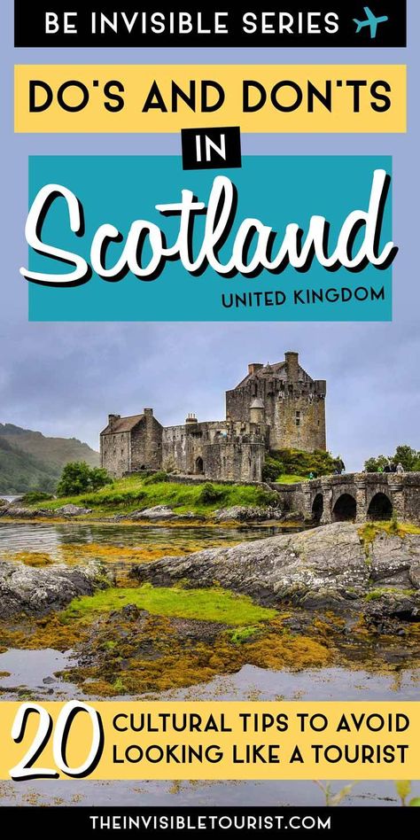 20 Practical Scotland Travel Tips to Help You NOT Look Like a Tourist | The Invisible Tourist What To Pack For Scotland, Pack For Scotland, Traveling To Scotland, Checklist Travel, Scotland Vacation, Instagram Locations, United Kingdom Travel, Destinations Travel, Visit Scotland