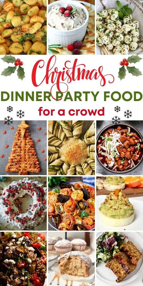 Christmas Party Food Ideas to Have The Best Holiday Menu Office Christmas Party Food, Holiday Food Ideas Christmas, Food Ideas For A Crowd, Holiday Food Ideas, Christmas Party Food Ideas, Christmas Party Menu, Healthy Christmas Snacks, Easy Christmas Party, Christmas Desserts Party