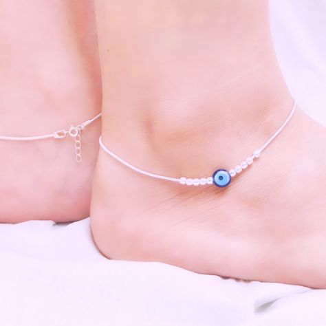 SILVER BEADS AND EVIL EYE ANKLET🧿 ✨ Crafted with 925 Silver ✨ Skin friendly ✨ 6 months warranty ✨ Hallmarked Shop now at www.rivansh.co Evil Eye Anklet Silver, Evil Eye Anklet, Silver Anklets Designs, Anklet Designs, Silver Anklet, Silver Anklets, Jewelry Lookbook, Silver Beads, Evil Eye