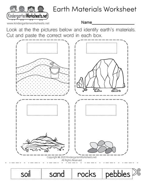 Earth Materials Worksheet for Kindergarten - Free Printable, Digital, & PDF Kindergarten Language Worksheets, Spelling Worksheets Kindergarten, Thanksgiving Worksheets Kindergarten, Kindergarten Fall Worksheets, Halloween Worksheets Kindergarten, Christmas Worksheets Kindergarten, Writing Worksheets Kindergarten, Pattern Worksheets For Kindergarten, Coloring Worksheets For Kindergarten