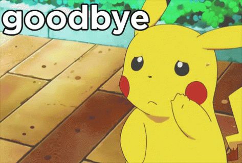 New trending GIF on Giphy Pikachu Gif, Bye Meme, Bye Gif, Animated Clipart, Meme Gif, Pokemon Starters, Cute Pikachu, Friend Cartoon, Pokemon Memes