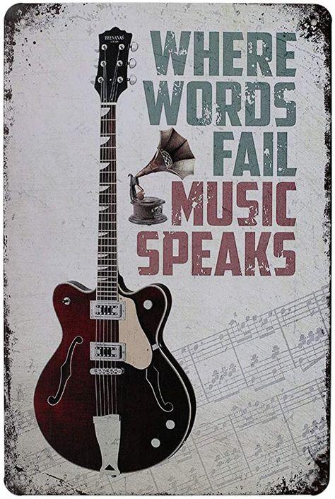 Event Poster Design Inspiration, Vintage Music Art, Where Words Fail Music Speaks, Do Not Enter Sign, Music Room Wall, Hippie Posters, Guitar Wall Art, Poster Vintage Retro, Guitar Posters