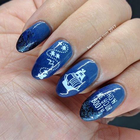 Pirate Themed Nails, Pirate Nails Design, Peter Pan Nails, Pirate Nail Art, Pirate Nails, Disney Halloween Nails, Pirate Eye Patches, Themed Nails, Nail Board